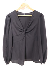 חולצה מעוצבת בשחור - M-S